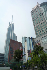 近代的な上海街並み
