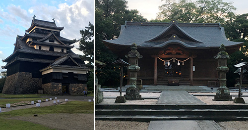 松江城と松江神社
